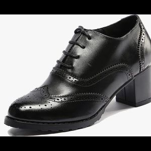 U light leather Oxford brogues